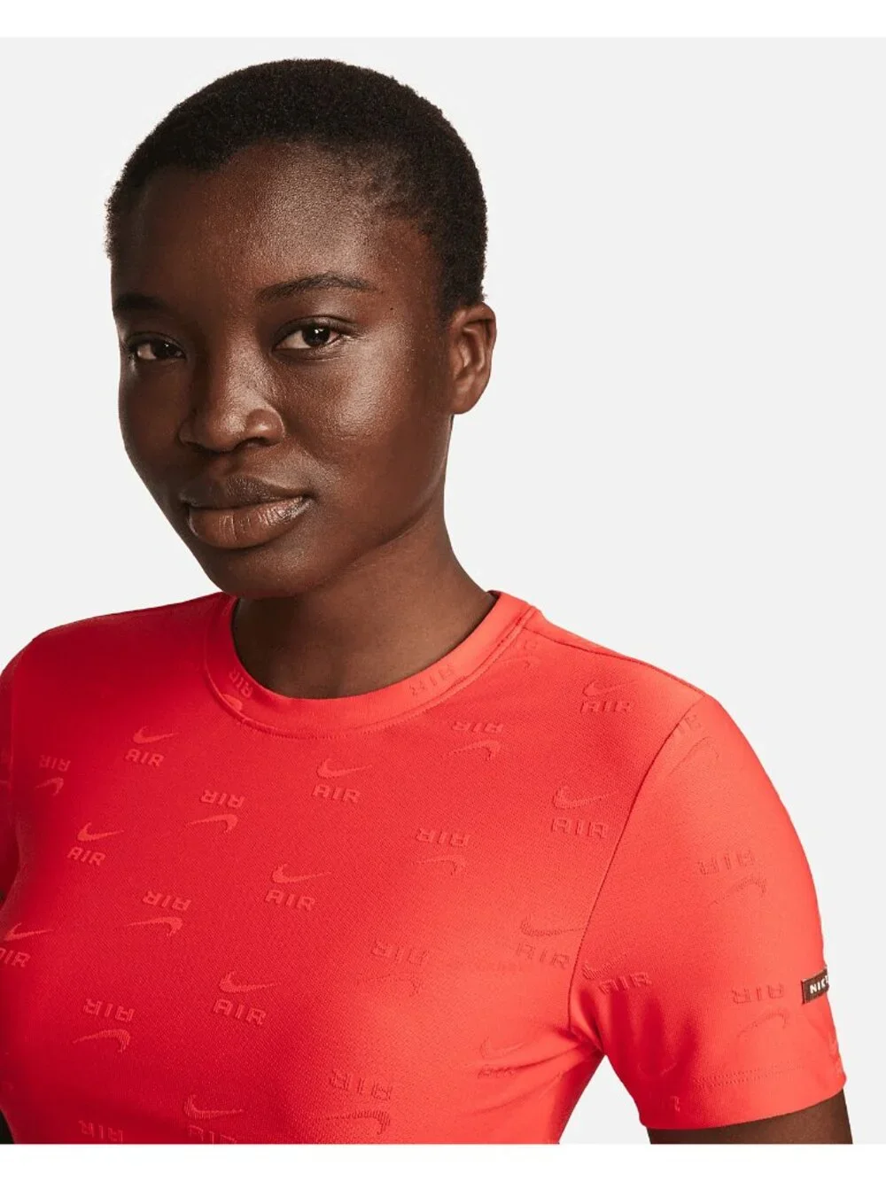WOMEN'S NIKE T-SHIRT NSW AIR SS CROP TOP RED DV4368-696